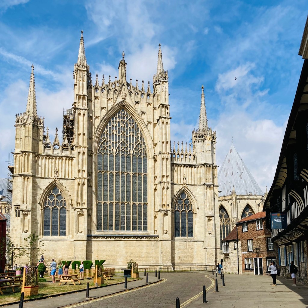 A photo of York Minster's Great East Window.